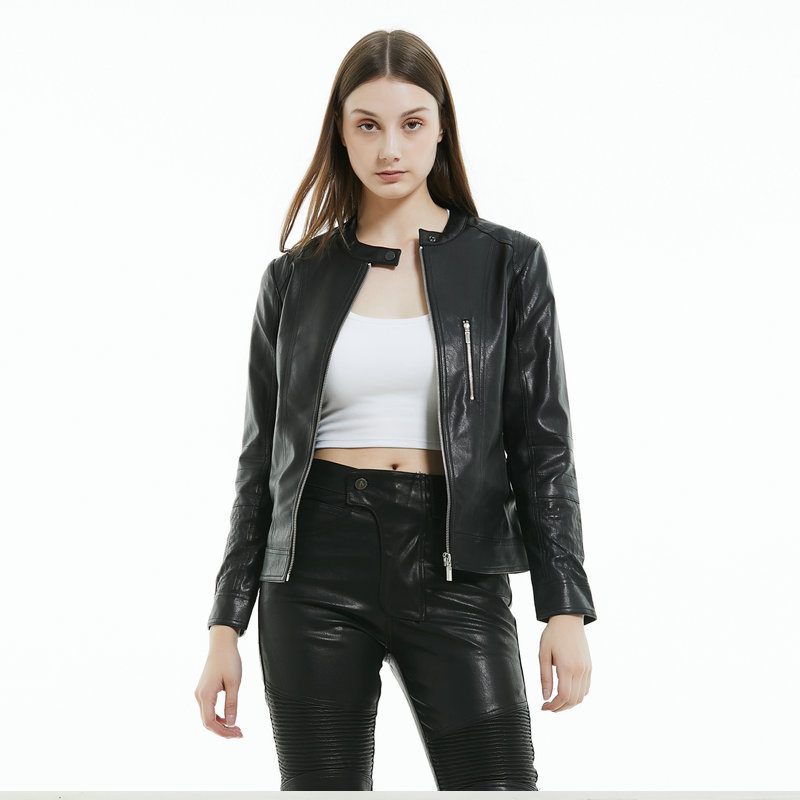 VOLERO Motorcycle Riding Suit Four Seasons Motorcycle Retro Casual Jacket Leather Coat Female Knight Windshield Anti-fall Suit