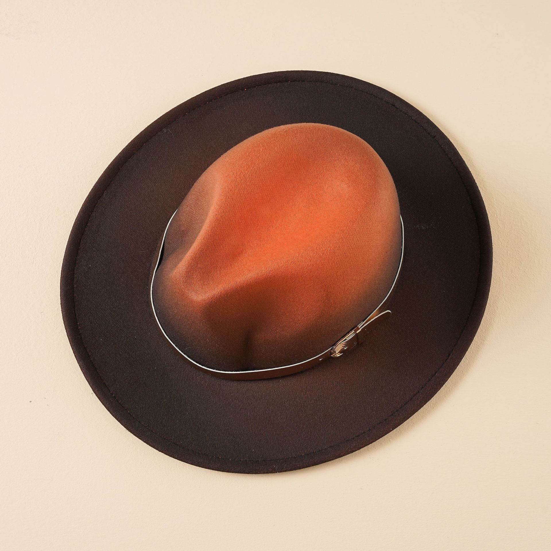 Otoño e invierno sombrero de copa de los hombres sombrero de caballero de ala grande dragón retro británico y fénix sombrero de fieltro más tamaño sombrero de jazz moda