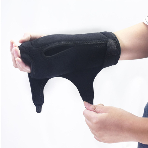 Cuff Support Hand Strap with Foam Soft Pad Night Use Adjustable Steel Plate Support Hand Support Mouse Hand Strap