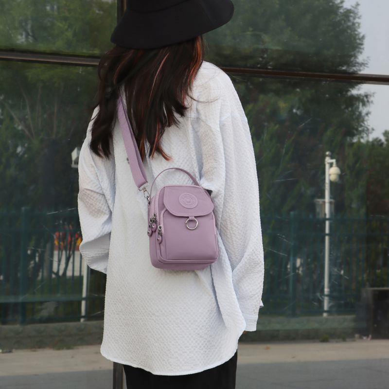 Bags for Women, New Trendy Cross-Body Bag, Multi-Functional Three-Way Handbag, Large Capacity, Simple Oxford Cloth Backpack