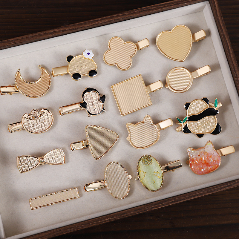 Mother-Of-Pearl Jewelry Hairpin Base Shell Fragments Base Tray Folk Crafts Team Building Activity Handmade Material Kit