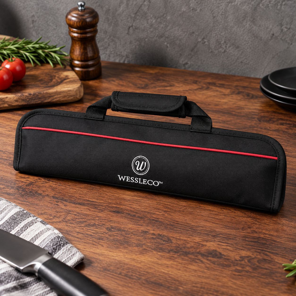 Bolsa de herramientas para estudiantes de estilo occidental, resistente a los arañazos, de tela Oxford de doble capa, bolsa para cuchillos, bolsa portátil para chef, bolsa de almacenamiento de cuchillos de gran capacidad image 4