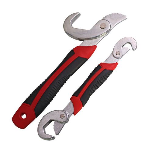 Multifunctional live mouth pipe wrench tool set large opening dual-purpose bathroom sawtooth wrench quick adjustable wrench direct sale