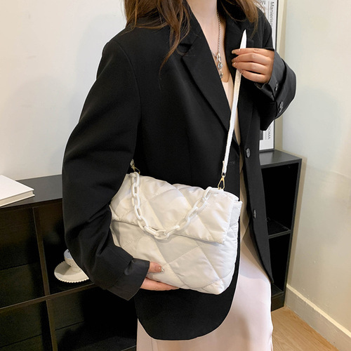 Urban Simple  New Fashion Bag Women's Diamond Shoulder Tote Bag Western Style Large Capacity Handbag Bags