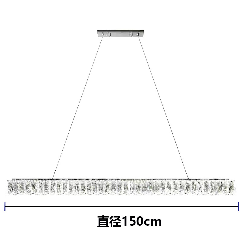 Postmoderno lámpara larga recepción moderna una luz Zhongshan barra de cristal diseño de lámparas de lámpara diseñador simple