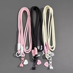 1.2メートルのダブルボタンの長いタイプのぬいぐるみの公仔バッグの斜めのショルダーのストラップの携帯電話のバッククリップのストラップの編み物のストラップのストラップのストラップ