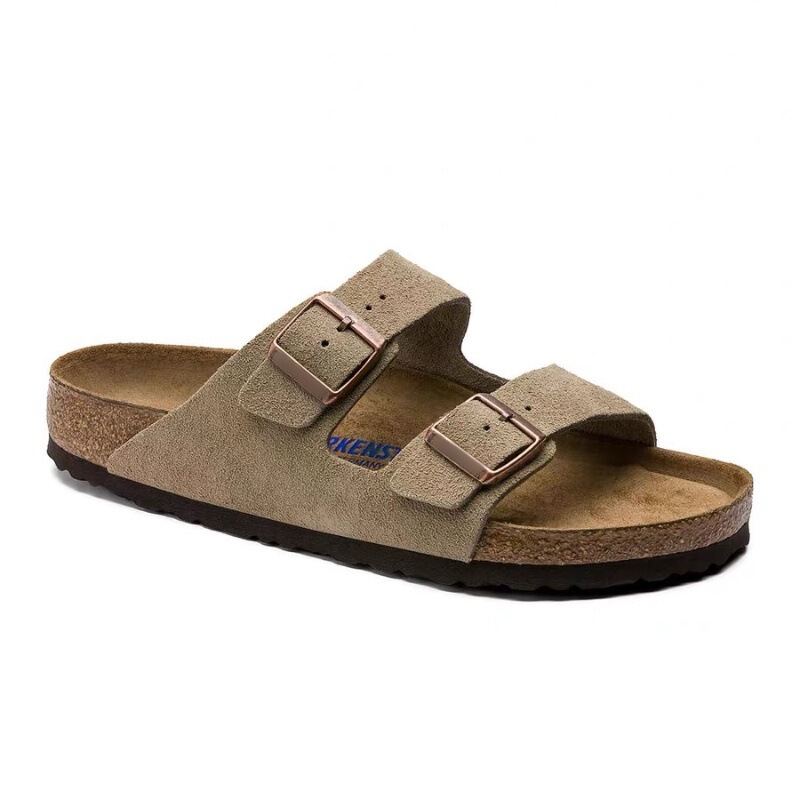BK Birkan Shoes Men's and Women's Same Cowhide Suede Leather Soft Bottom Double-breasted Sandals Slippers Pure Source High Version BK Birkan Shoes Men's and Women's Same Cowhide Suede Leather Soft Bottom Double-breasted Sandals Slippers Pure Source High Version