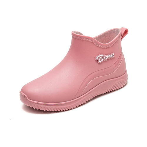 Women's New  Summer Adult Fashion Waterproof Slip-Resistant Rubber Shoes with Cute Soft Sole Water Shoes Short Boots