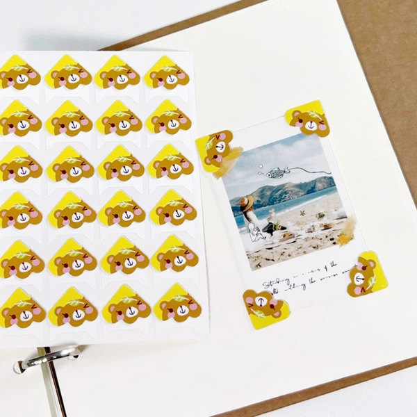 Yellow, with little bears