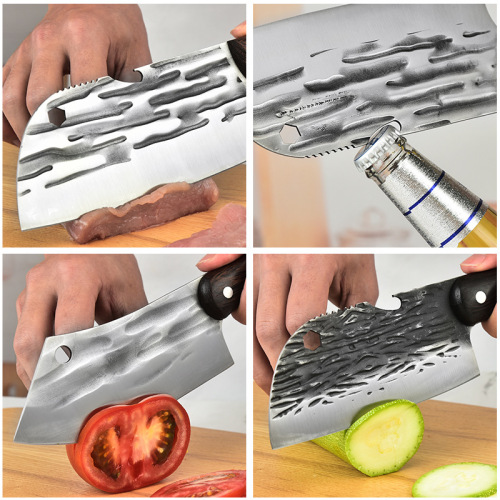 Hammer pattern multi-functional stainless steel outdoor portable kitchen knife for killing fish, cutting meat and butchering multi-purpose knife