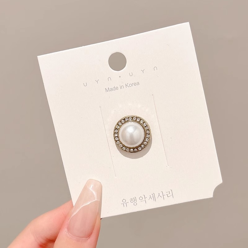 2025 nuevo broche de perla anti-desvanecimiento de moda mujer collar fijo tipo broche de pecho accesorios de ropa