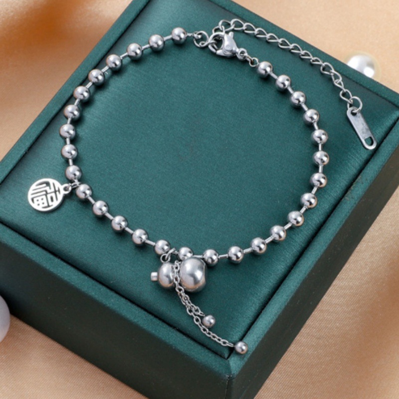 Corea del Sur Dongdaemun moda pulsera de acero de titanio nicho mujer diseño de acero inoxidable sensación de alta calidad joyas de pulsera transfronteriza universal