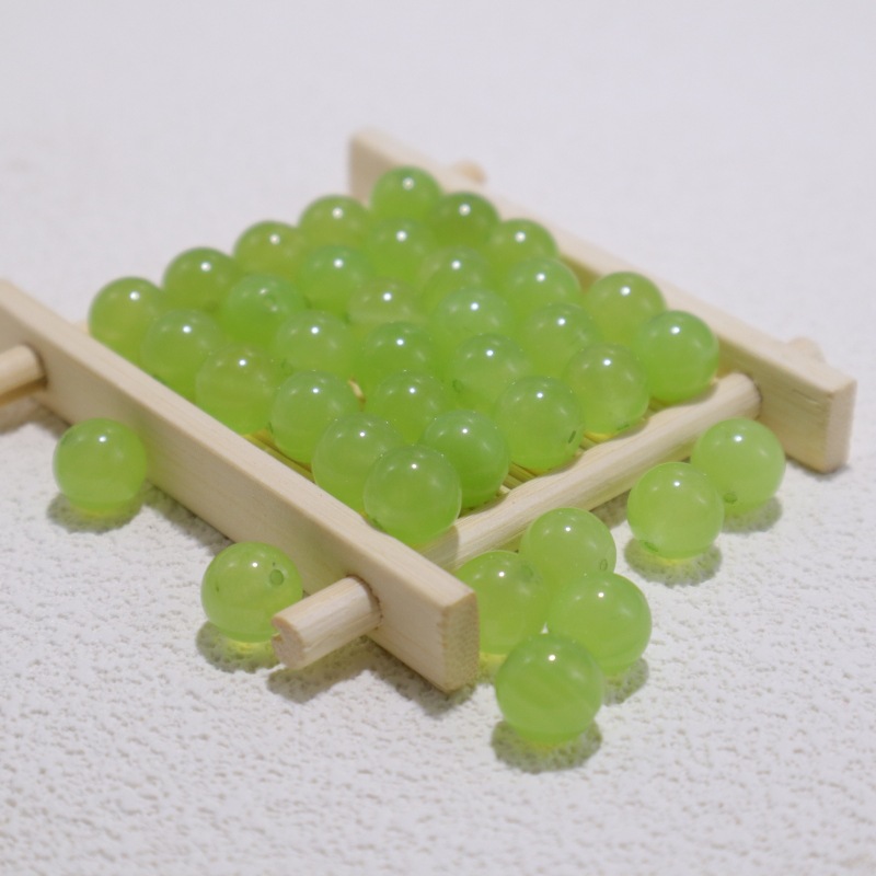 葡萄绿玉髓散珠子DIY手工编织串珠批发手链饰品配件玉石材料隔珠