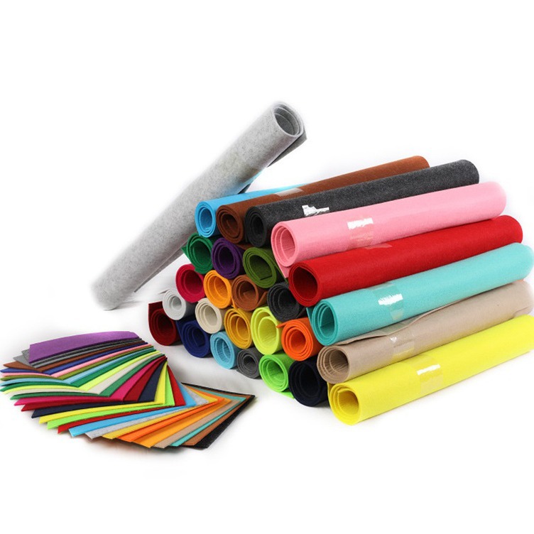 华人厂家直销工业毛毡厚度颜色可定 制民用阻燃毛毡环保涤纶毛毡