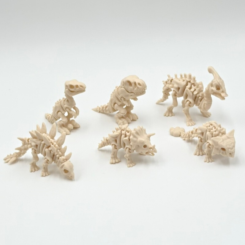 3D Printed Integrated Skeleton Dinosaur Series Tyrannosaurus Rex with Freely Movable Joints and Back Skeleton Figurine for Cross-Border Sales 3D Printed Integrated Skeleton Dinosaur Series Tyrannosaurus Rex with Freely Movable Joints and Back Skeleton Figurine for Cross-Border Sales