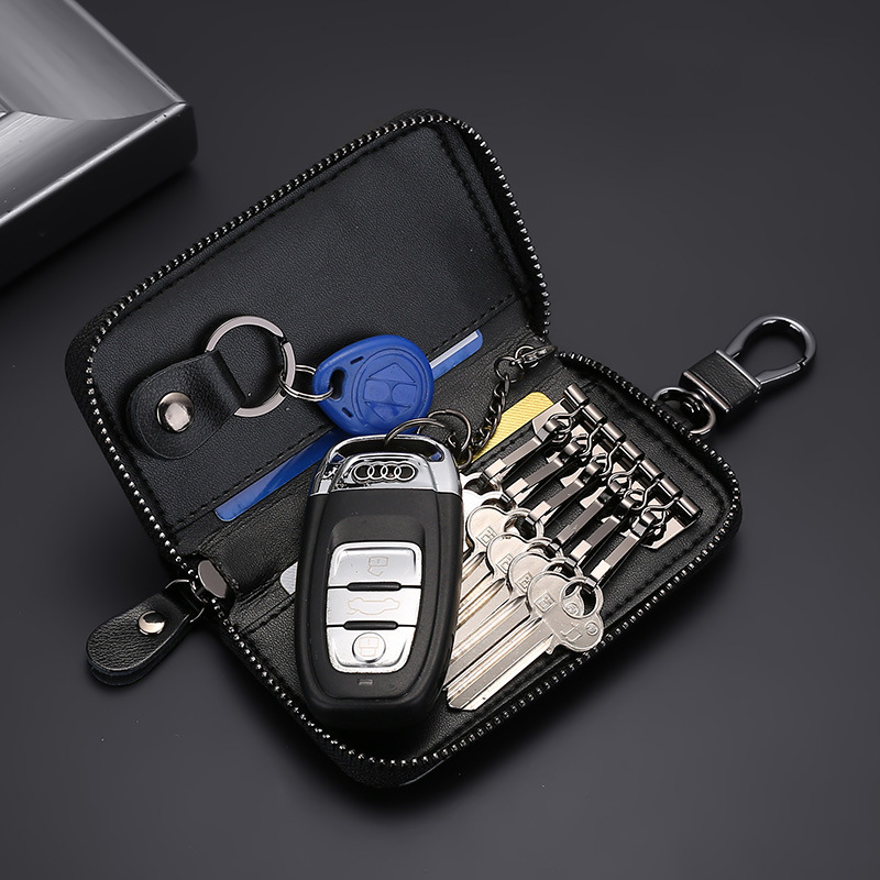 Caso clave simple Universal Business motor coche clave bolsa gran capacidad cintura colgando hogar multi-funcional llavero bolsa