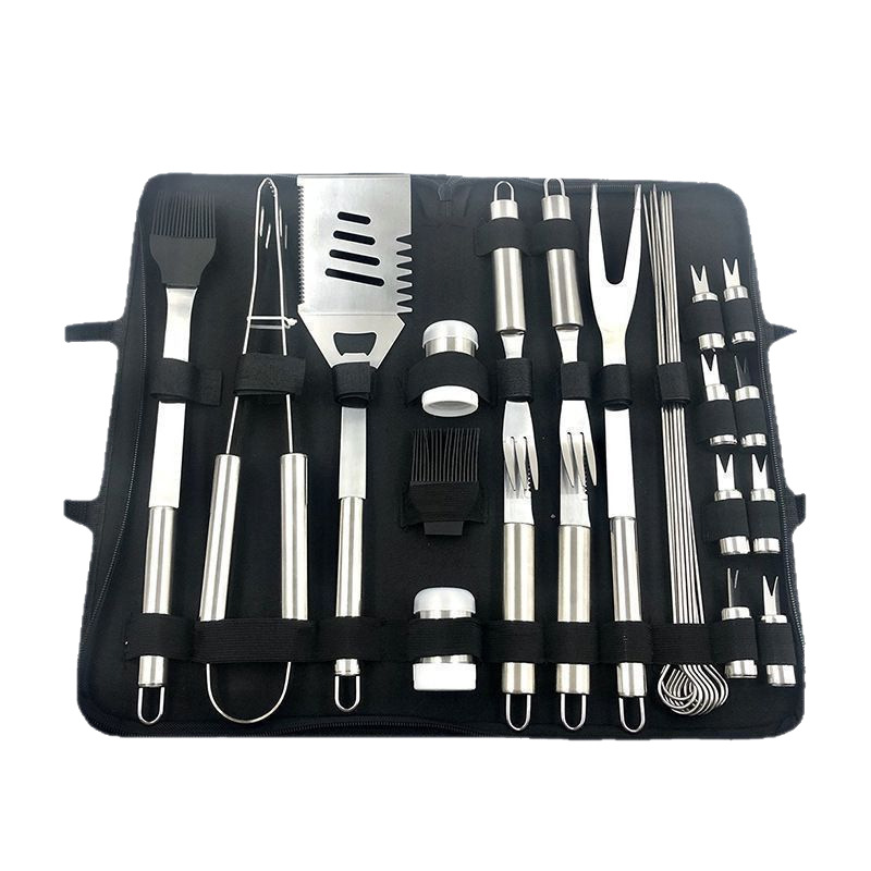 Amazon BBQ acero inoxidable Oxford fabricantes set de parrilla al aire libre en stock set de herramientas de parrilla