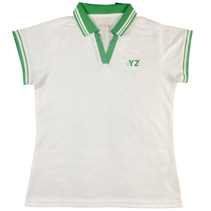 2025新款yy羽毛球服女小飞袖运动服polo衫速干比赛训练网球服上衣|undefined