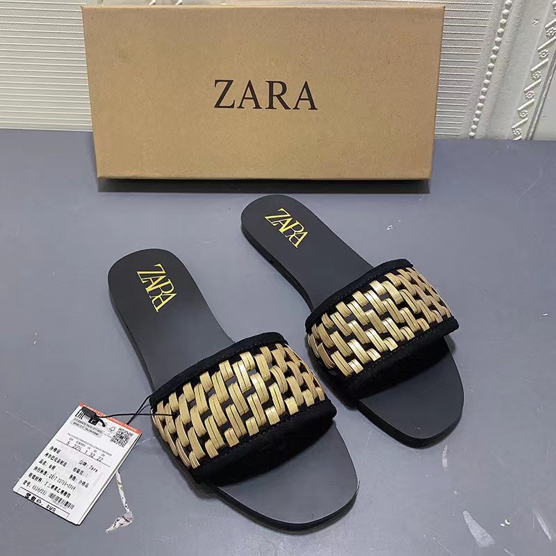 ZAR2022 autumn new sandals women's gold...