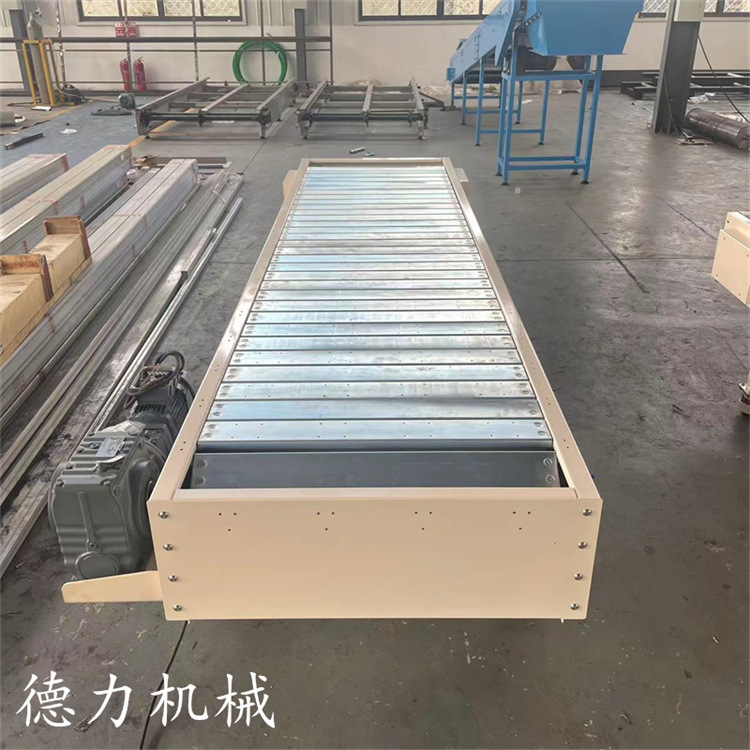 矿泉水分拣平台 打包链板输送机 冰箱组装流水线输送机扣板传送带