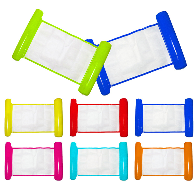 Inflatable Water Float Double-Tube Solid Color Pool Float Float Bed Toy Float Board Swimming Lounge Chair