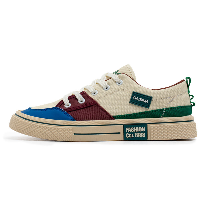 Viejos zapatos de tela de Beijing clásicos de chatarra en línea popularidad 2025 cuatro estaciones lienzo empalme zapatos de skate zapatos de trabajo zapatos al aire libre en vivo zapatos hombres