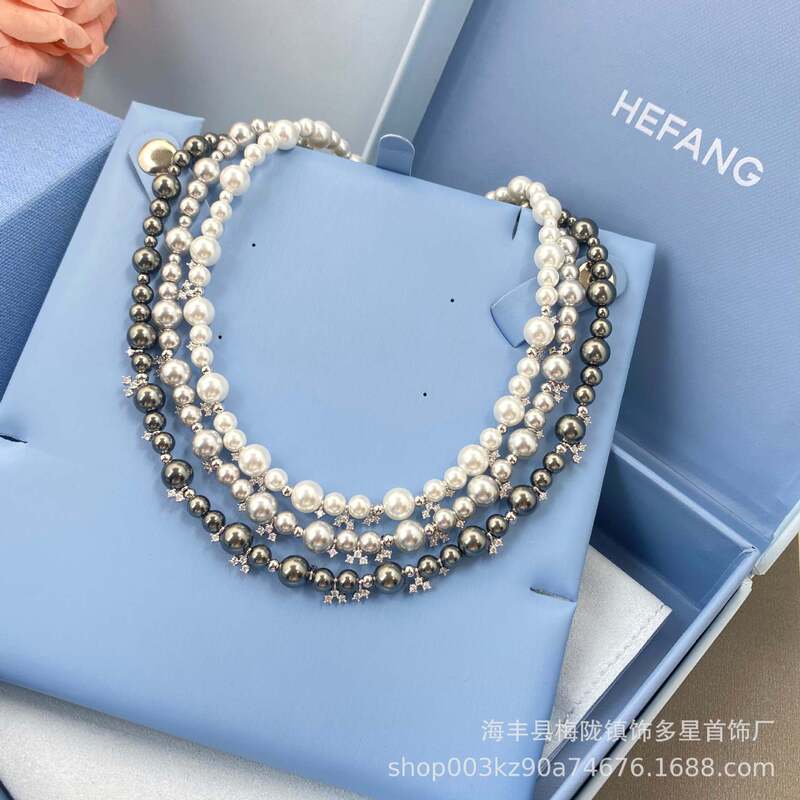 New Product Hefang He Fang Sterling Silver Bubble Nebula Necklace Bracelet Female Valentine's Day Gift Manufacturer Drop Shipping