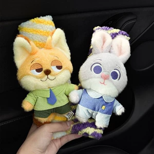 Zootopia Judy və Nick Avtomobil Təhlükəsizlik Kəməri Çiyin Yastıqları Cütlük Üçün