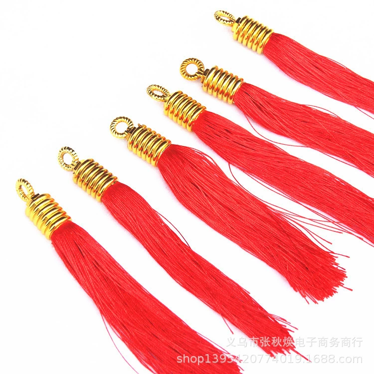 Праздничный китайский узел 2 трубки кисточкой аксессуары с капюшоном нить красный шип большой кулон аксессуары красная линия шип Suizi