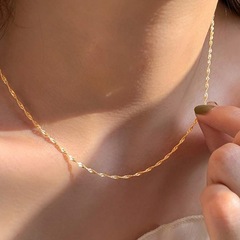 欧米のクロスボーダー装飾品ファッション気質ツイストチェーンの女性用ネックレス