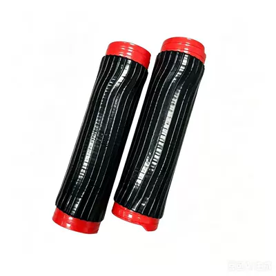 Motorcycle Handle Cover — universal - black-vertical-stripes-1-pair-of-brake-covers