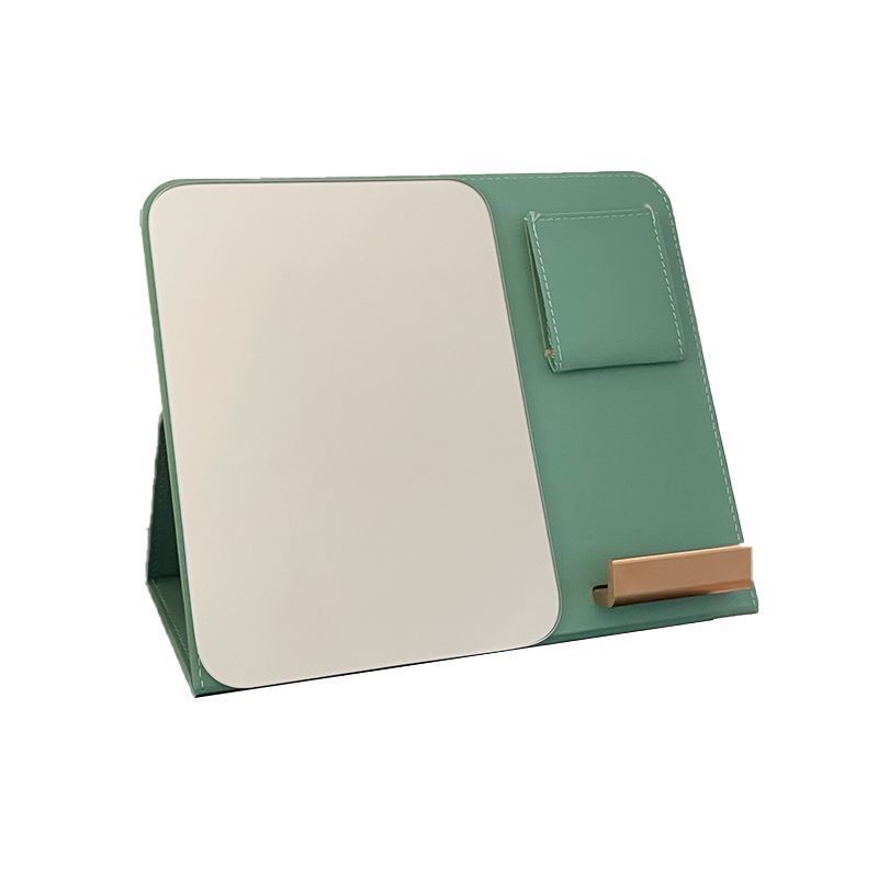 Inswind espejo plegable soporte de teléfono móvil espejo de maquillaje dormitorio de estudiantes de escritorio espejo de vestir viaje portátil