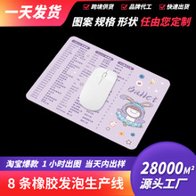 可爱快捷键鼠标垫Excel办公Office文本女生小号卡通动漫耐磨耐脏