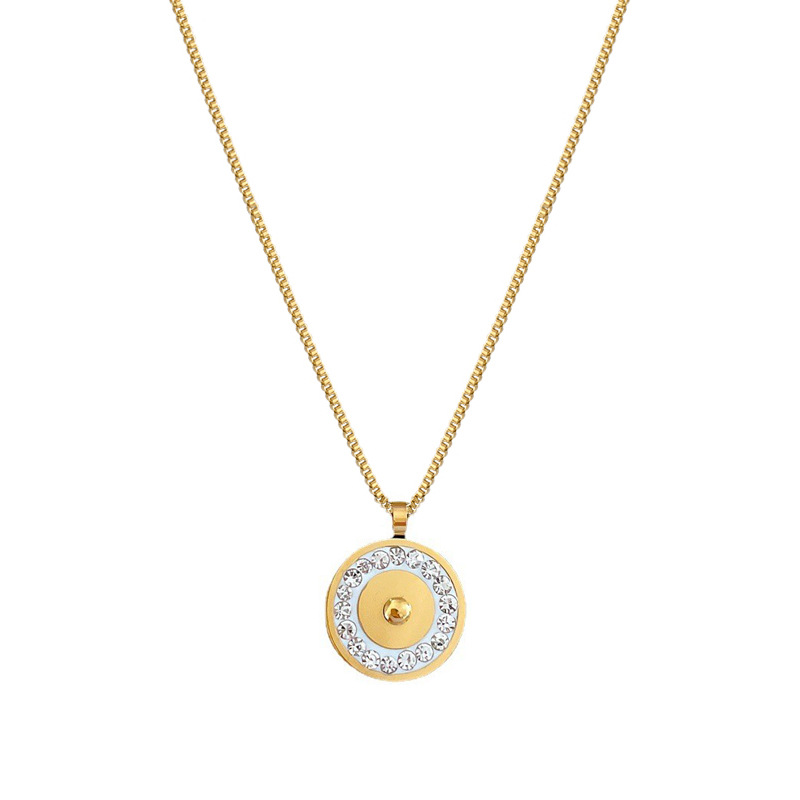 Minimalist Real Gold Collarbone Chain Necklace With Diamonds_voghion.com