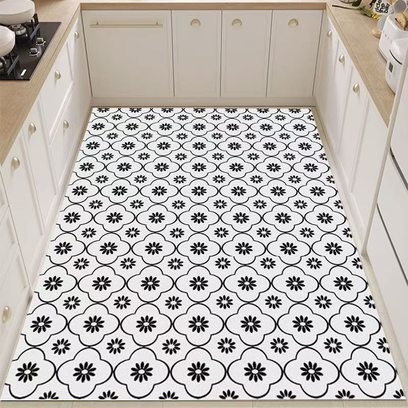 Alfombrilla especial para cocina, impermeable y a prueba de aceite, pvc, tapete de cuero para el hogar, tapete antideslizante y antisucio para el vestíbulo