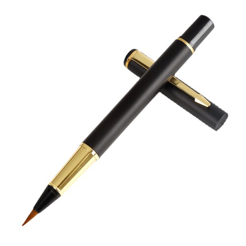 Soft-pen calligraphy practice pen-style writing brush set for beginners to copy sutras, small regular script, langhao beauty pen, refillable with ink, portable