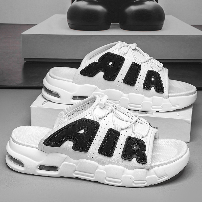 Cojín de aire para hombres Zapatillas de marca de moda Air grande verano desgaste al aire libre Internet celebridad antideslizante plataforma de deportes al aire libre aumento de sandalias de playa