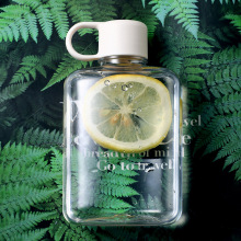 创意tritan方形水壶简约扁平直饮塑料杯防摔手提便携口袋礼品杯子