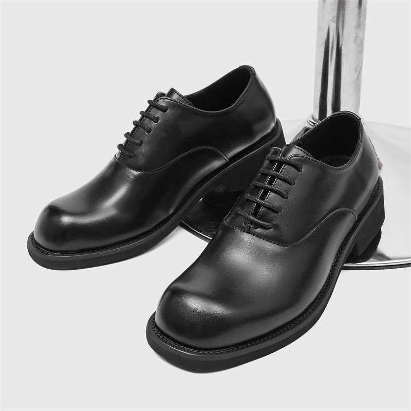 Black Casual Men's Business Formal Wedding Groom Commuter Casual Men's Shoes 25325 Black-J