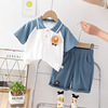 Summer summer clothing, children's set, polo for boys, 2023 collection, children's clothing, with short sleeve, wholesale