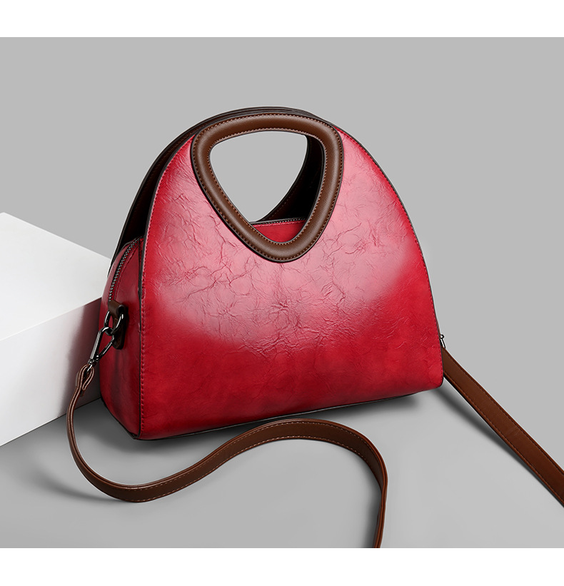 Bag women's bag retro handbag fashion trendy large capacity shoulder messenger bag_voghion.com