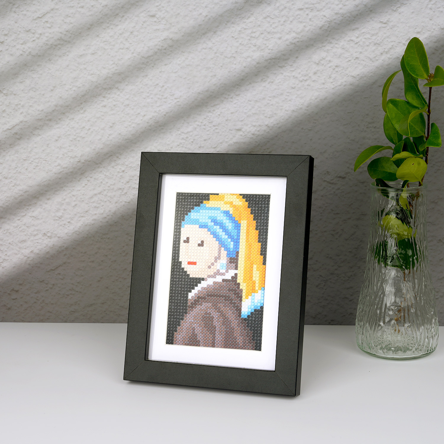 Nuevos productos transfronterizos de pintura de diamante Hot Sale DIY pintura de diamante Set principiante mini pequeño sin marco pintura de ladrillo de diamante redondo