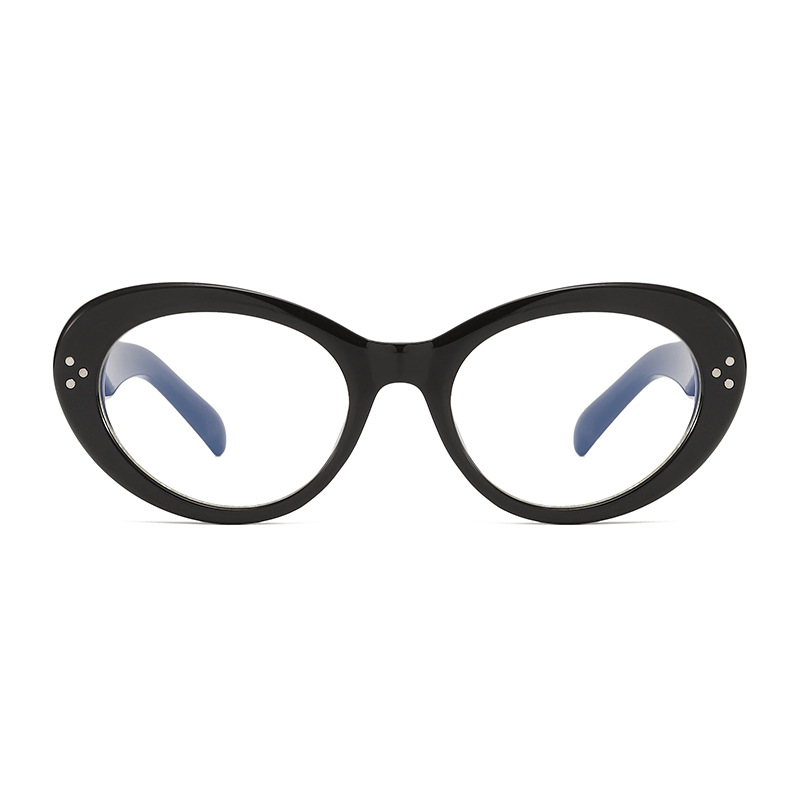 Nuevo marco pequeño ovalado ojo de gato espejo plano mujer comercio exterior transfronterizo arco de triunfo el mismo estilo versión coreana del marco de gafas anti-azul