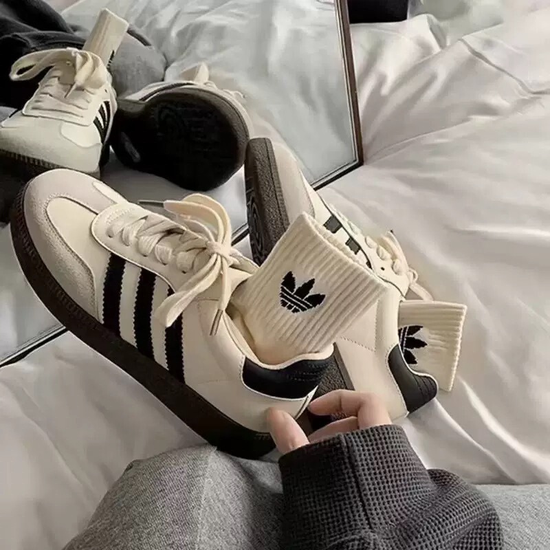 Desun Shoes Women's 2025 New Explosions Shoes Thick Sole All-match White Shoes Retro Forrest Gump Shoes Casual Sports Board Shoes