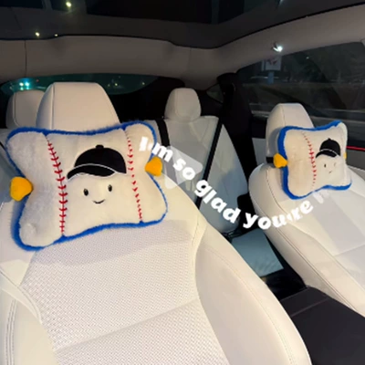 Plush Creative Doll Car Interior – Headrest