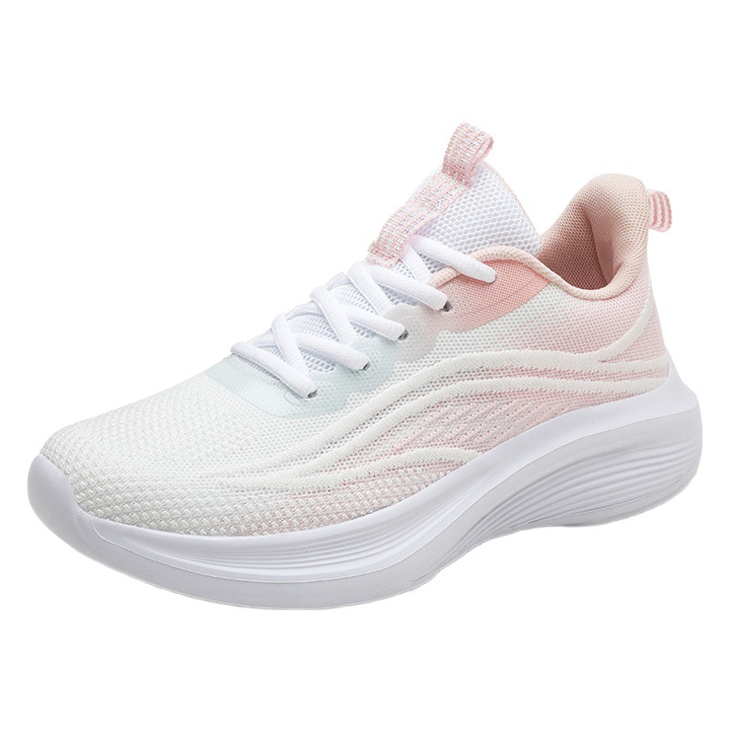 Zapatos deportivos para el examen de ingreso a la escuela secundaria superior estudiantes femeninos de secundaria zapatos de correr ultraligeros zapatillas de deporte para estudiantes que absorben los golpes chicas de pie zapatos de salto largo