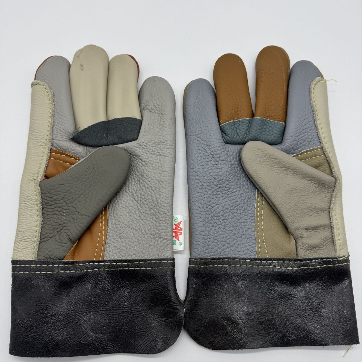 俊鹏七彩花皮电焊手套装配作业手套