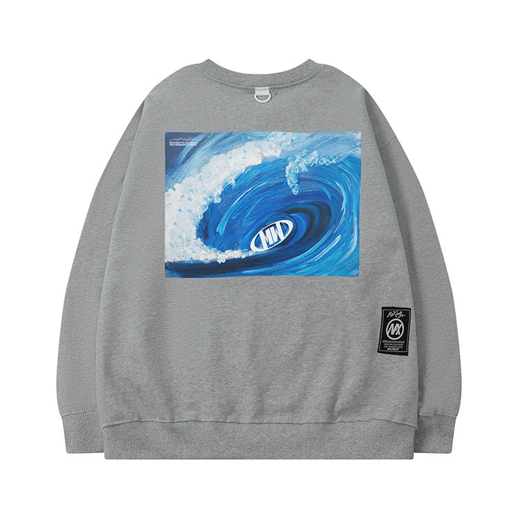 Pull col rond MAXWDF pour homme et femme, ample, style couple, velours épais, style Harajuku B2056J_voghion.com
