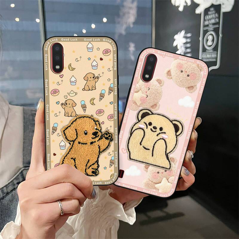Suitable for Samsung Mobile Phone Cases, New Three-Dimensional Anime Design, Full Edge Coverage, Creative Fabric Stickers, Trendy Silicone, Heat Dissipation Texture, 3D