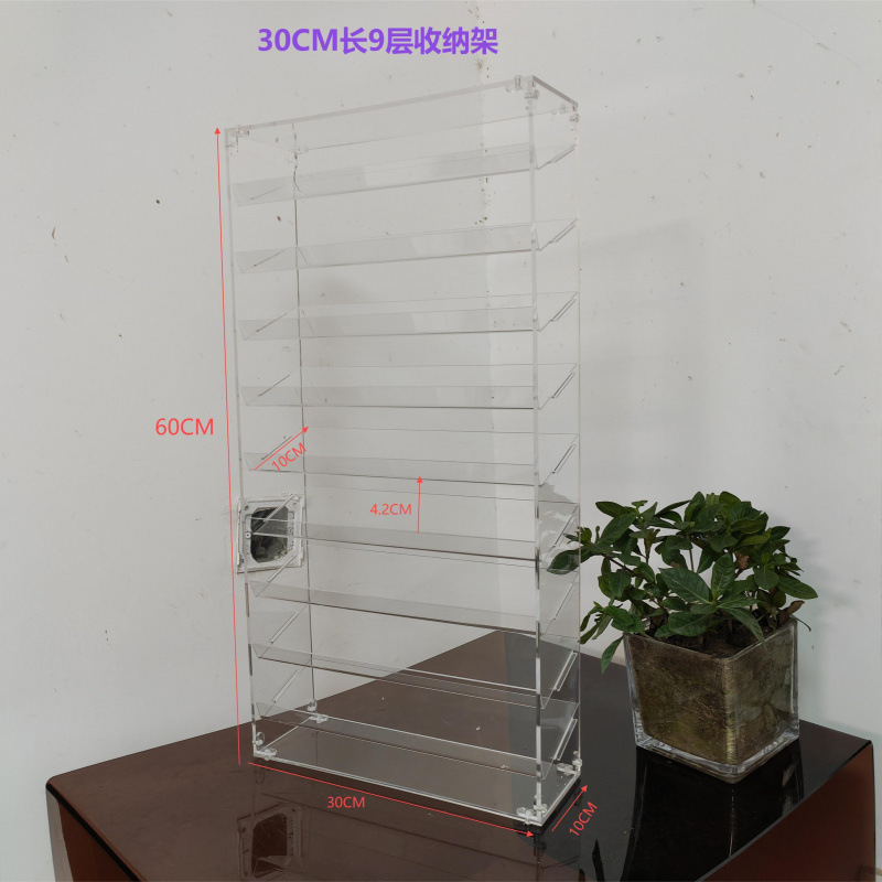 アクリル化粧品アイシャドウパウダーパウダー口紅リップ釉薬香水エアクッションマニキュア大容量ディスプレイ収納ボックスラック|undefined